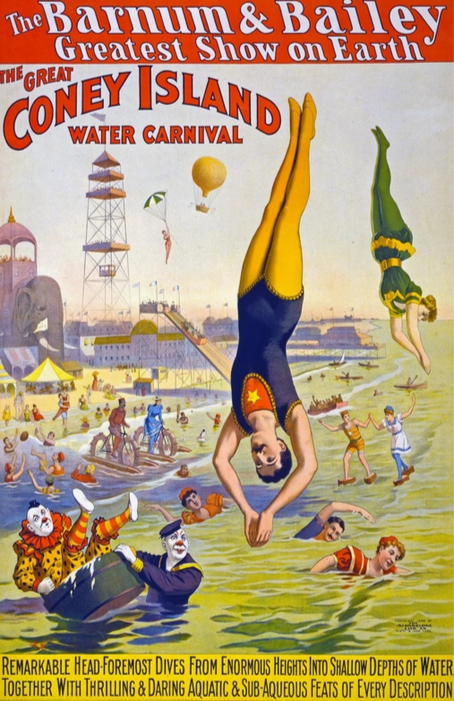 Barnum Bailey Circus Coney Island Art Print