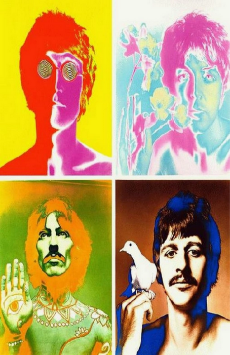 Beatles Faces Art Print