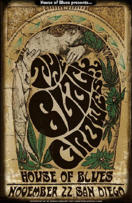 Black Crowes San Diego 2009 Art Print