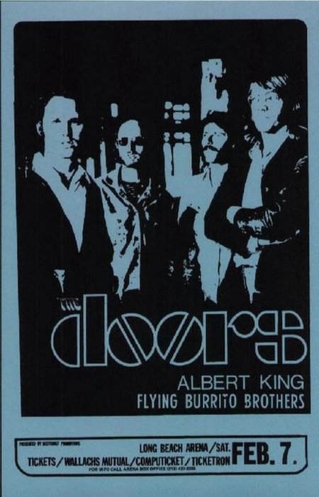 Doors / Albert King / Flying Burrito Brother Long Beach Art Print