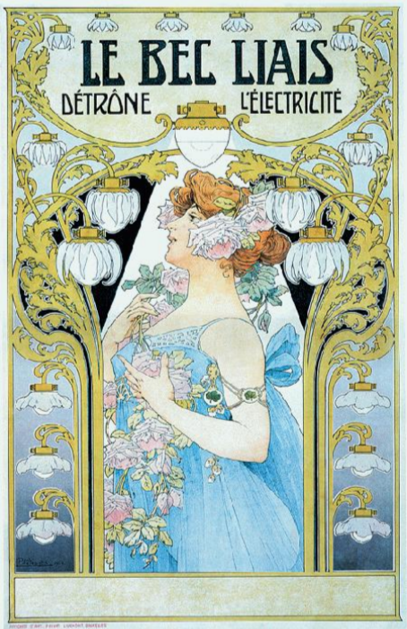 Le Bec Liais Dethrone L'electricite 1904 Art Print