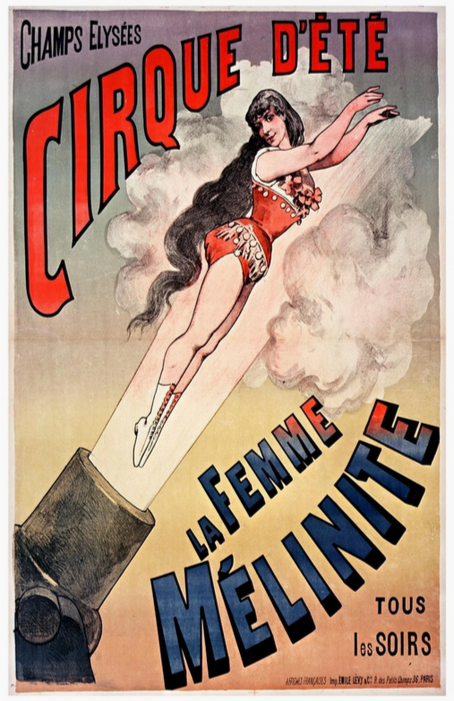 La Femme Melinite Cirque Art Print
