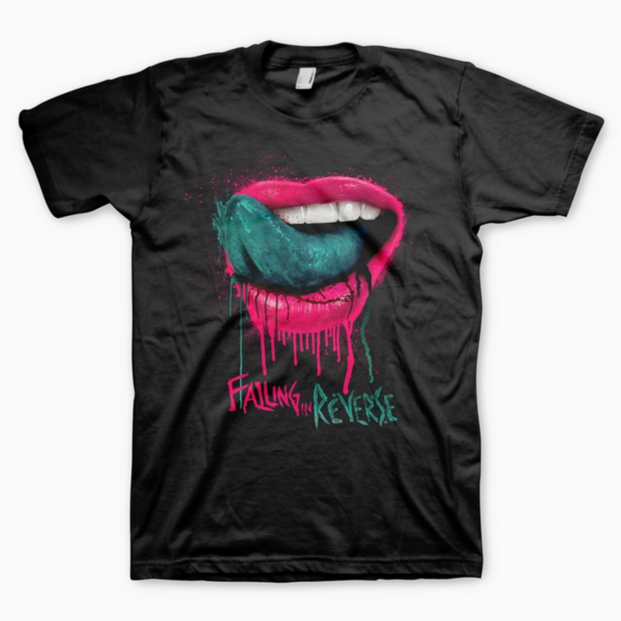 Unisex Falling In Reverse Lips Logo T-Shirt
