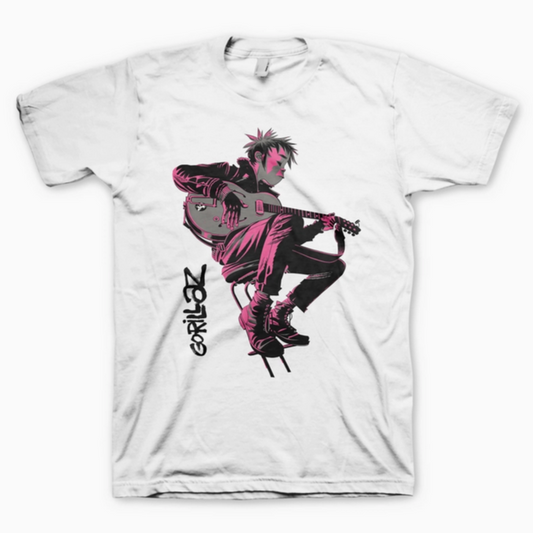 Unisex Gorillaz Sitting Pink T-Shirt