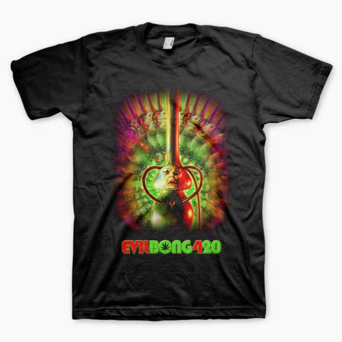 Unisex Evil Bong 420 Poster T-Shirt