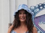 Frayed Denim Patchwork Bucket Hat