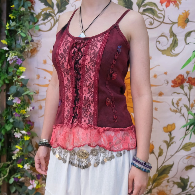 Women's Lace Corset Plus Size Top