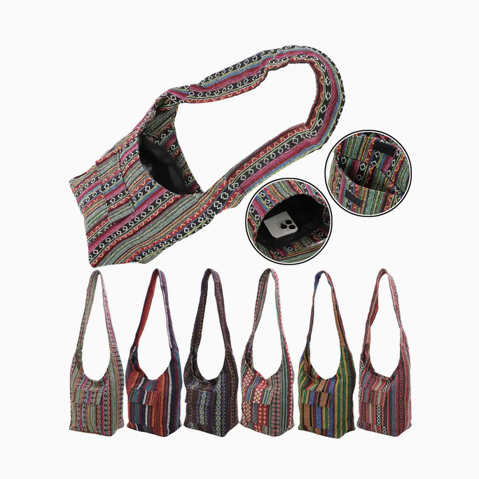 Navajo Baja Canvas Hobo Bag