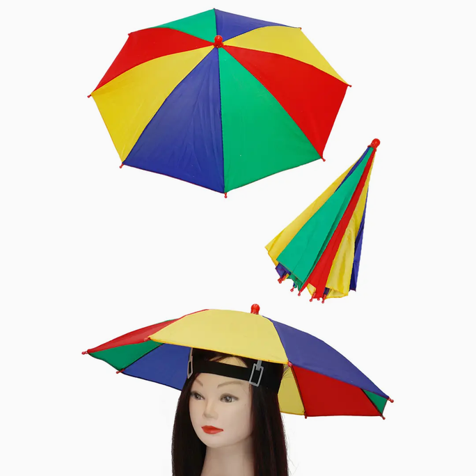 Rainbow Umbrella Hat