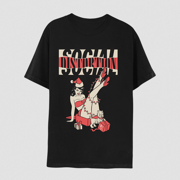 Unisex Social DIstortion Pin Up Holiday T-Shirt
