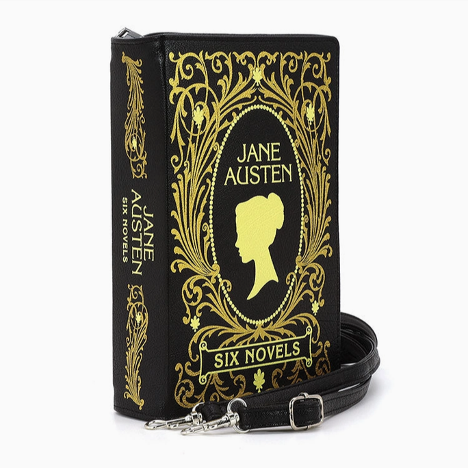 Jane Austen Novel Book Clutch Bag