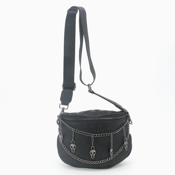 Skull Chain Shoulder Bag