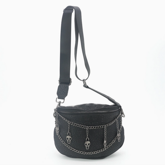 Skull Chain Shoulder Bag
