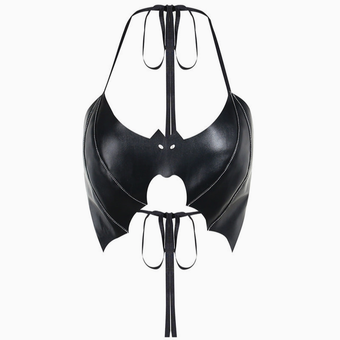 Women's Sexy Bat Crop Top