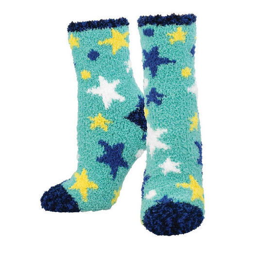 Women's Super Stars Fuzzy Socks