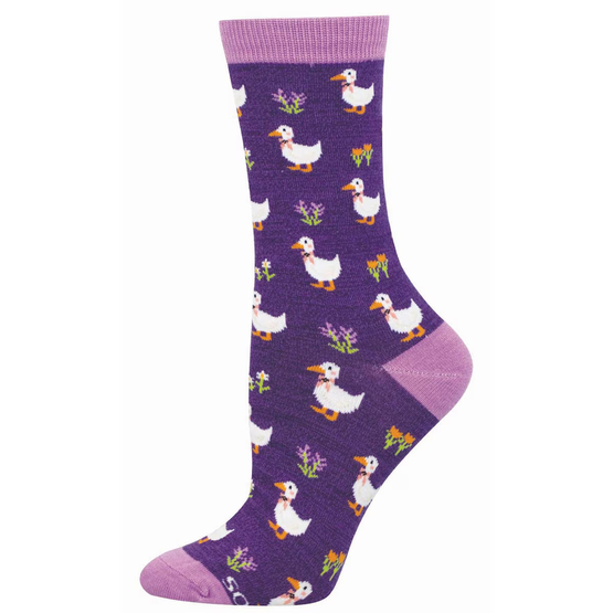 Women's Duck Duck Flower Crew Socks