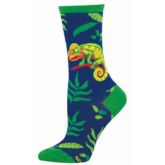 Women's Bright As A Chameleon Crew Socks