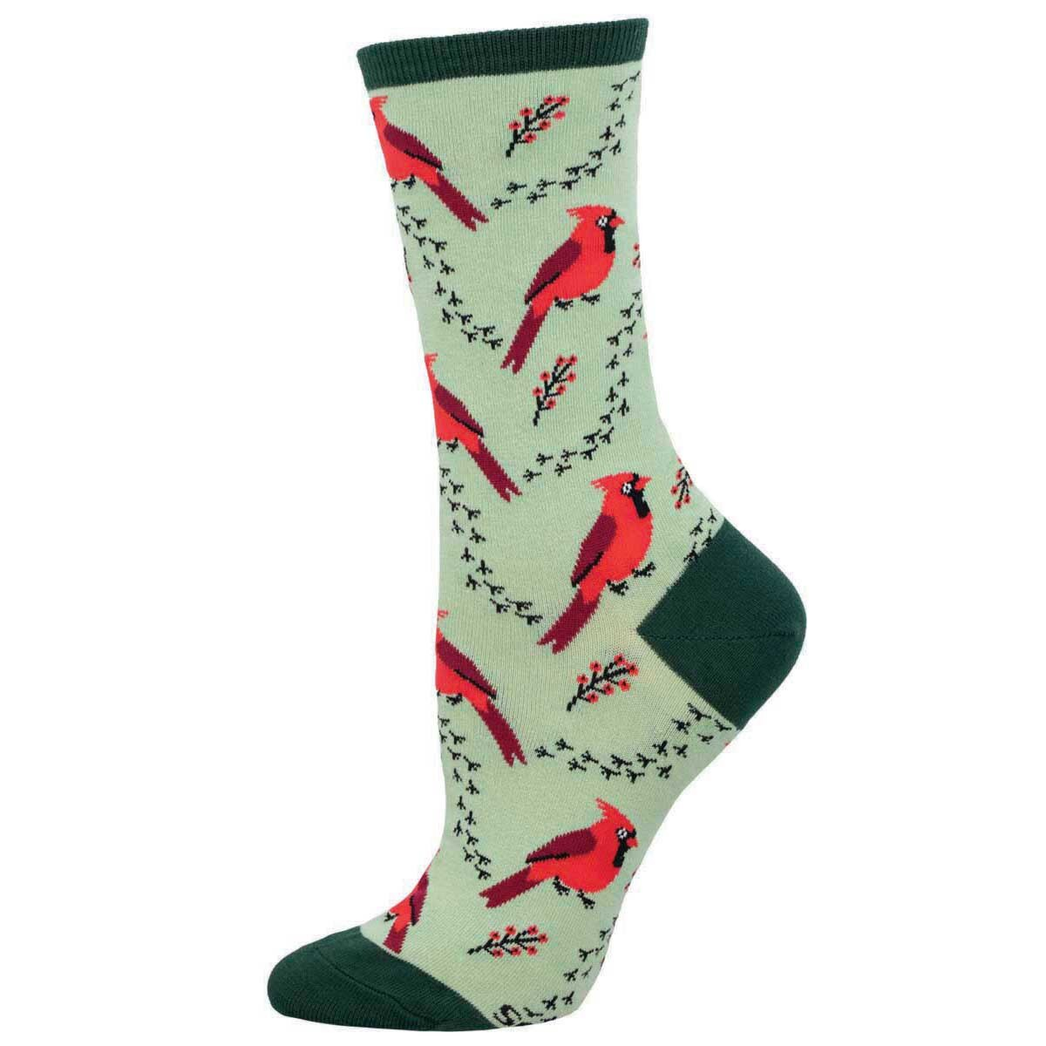 Women's Cardinal Tracks Crew Socks