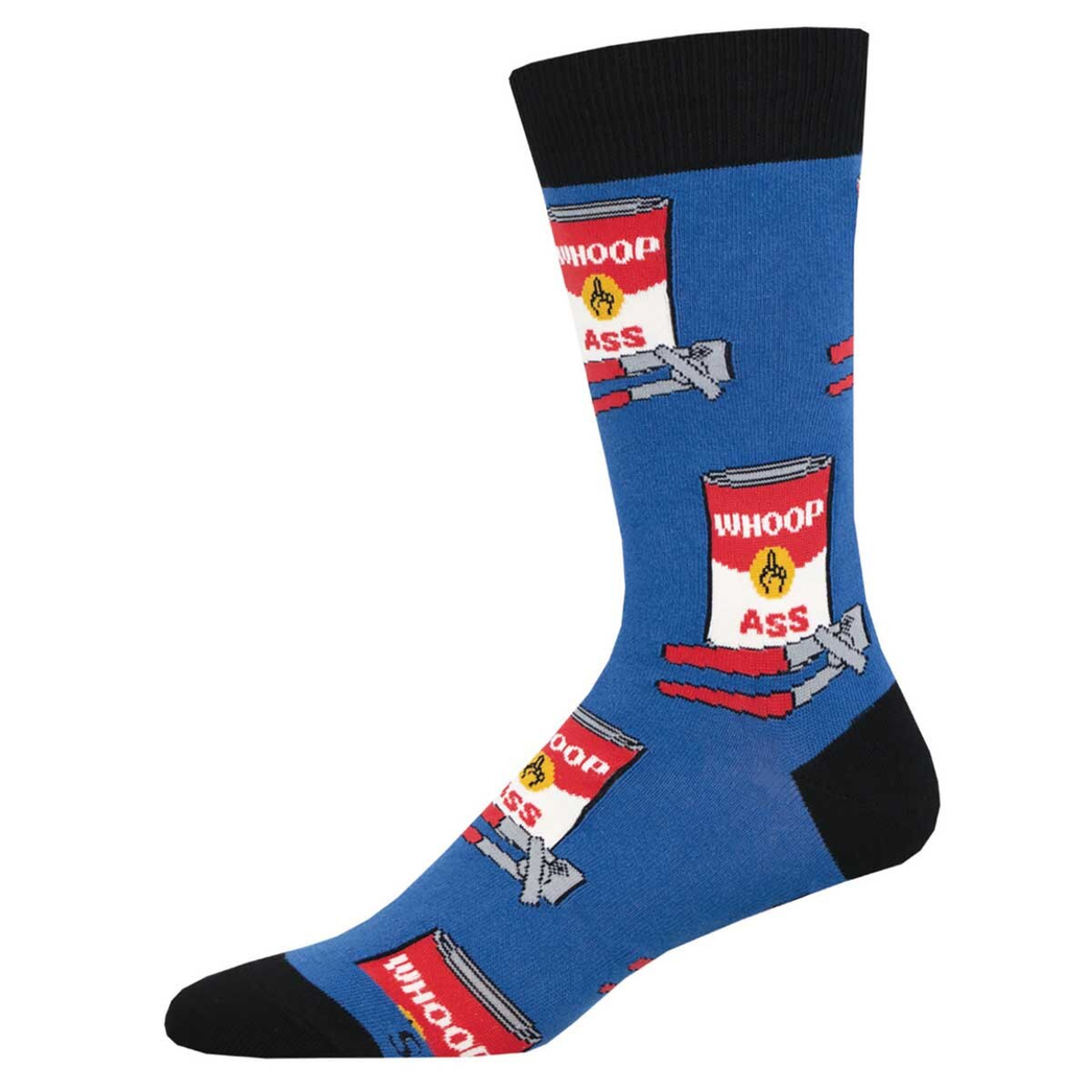 Men's Can Of Whoop Ass Crew Socks