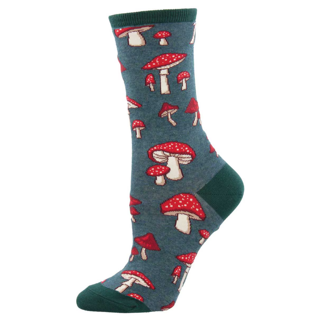 Women's Pretty Fly For a Fungi Crew Socks