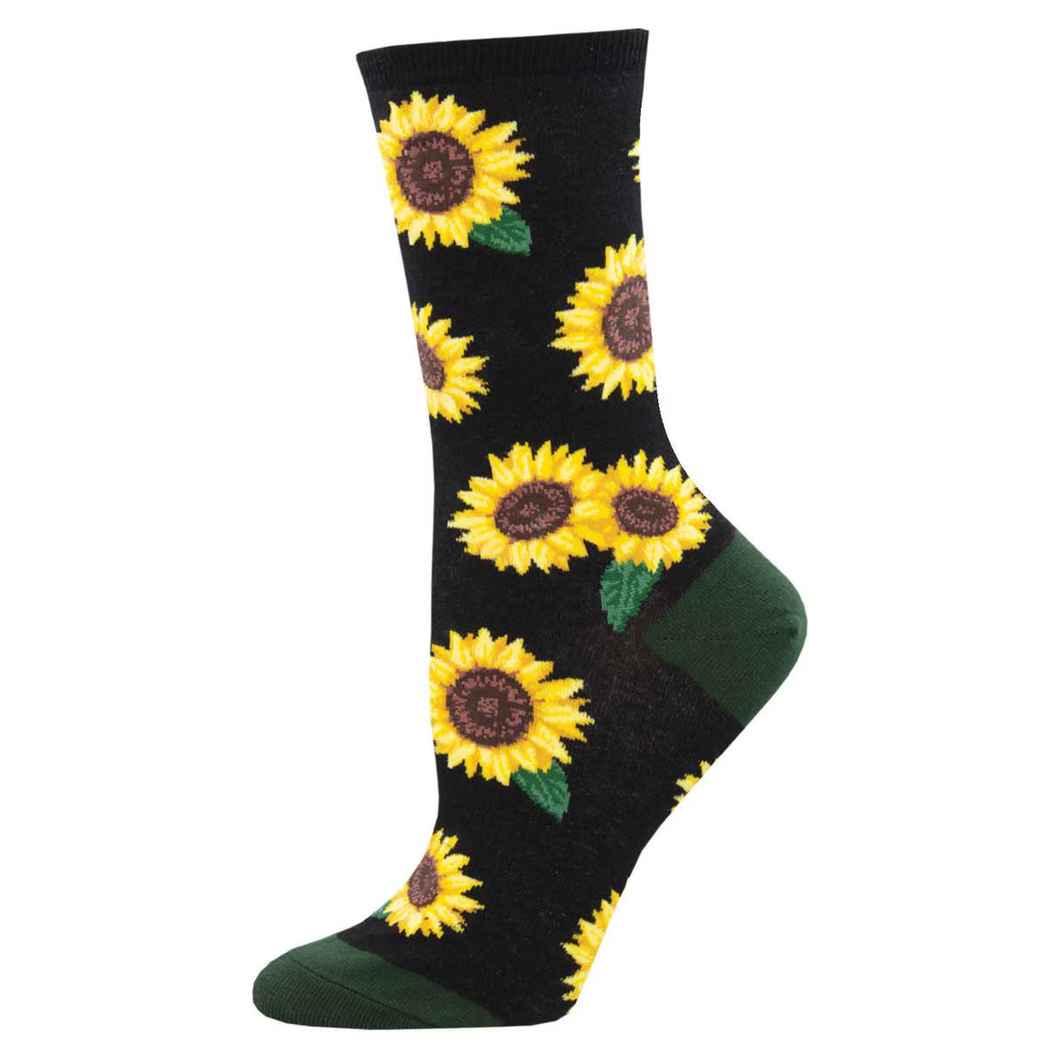 Women's Blooming Sunflower Crew Socks