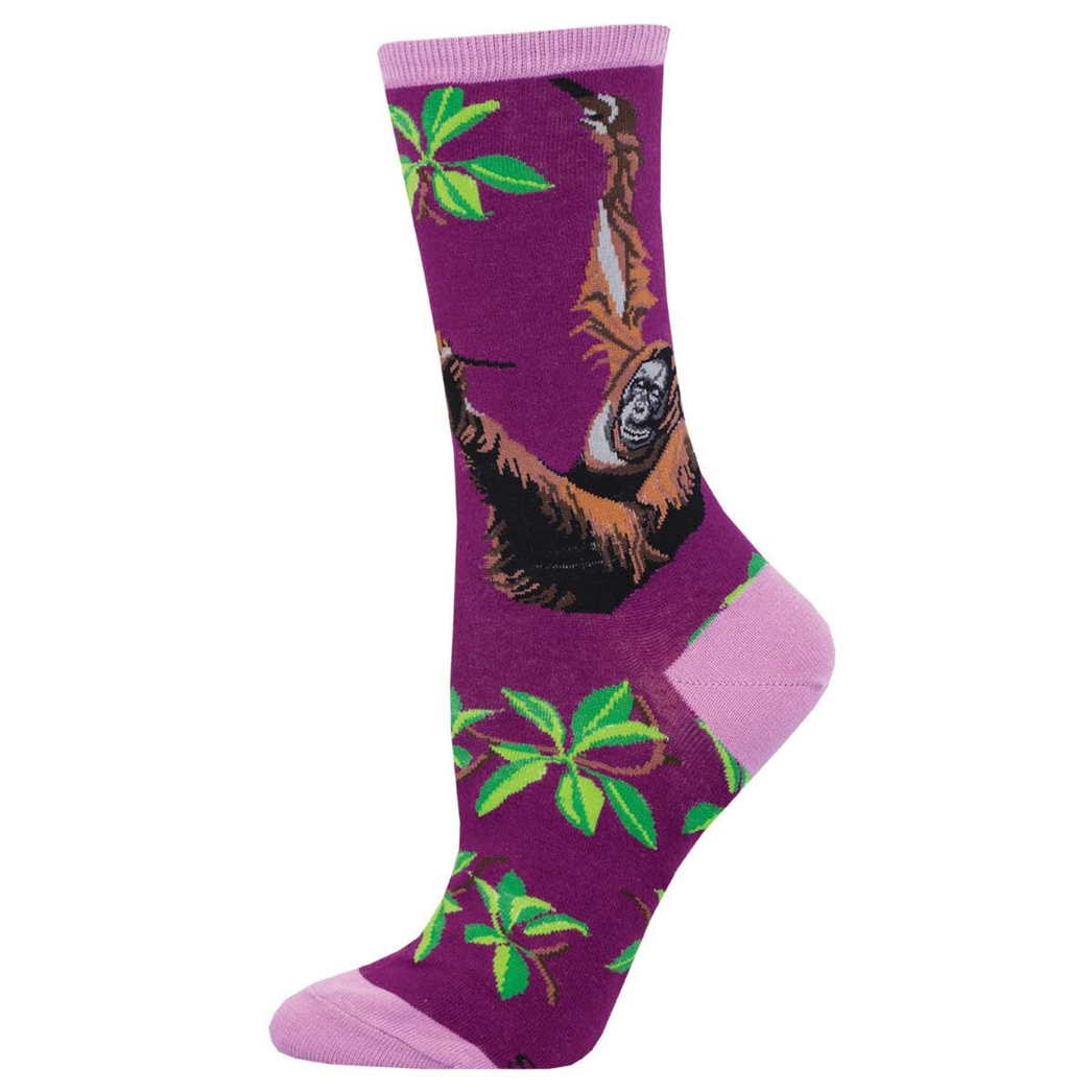 Women's Orangutan Crew Socks