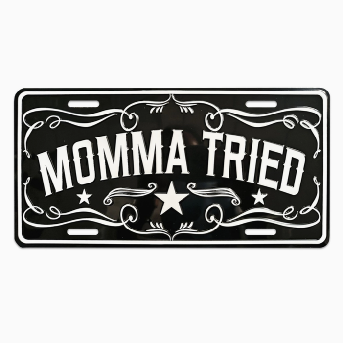 Momma Tried License Plate