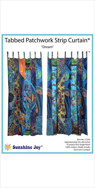 Sunshine Joy Tapestry Patchwork Curtain