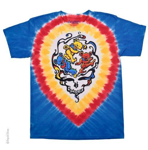 Men's Grateful Dead Tie-Dye Liquid Bear SYF T-Shirt