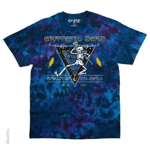 Men's Grateful Dead Tie-Dye New Years Eve '87 T-Shirt