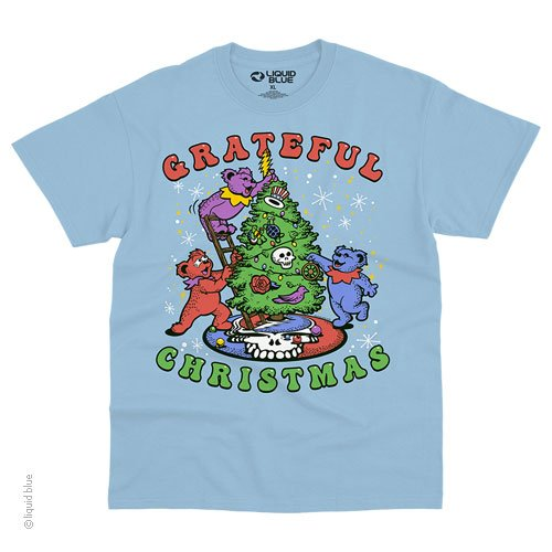 Men's Grateful Dead Grateful Christmas Tree Bears T-Shirt