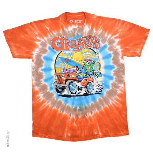 Men's Grateful Dead Tie-Dye Jeep Gang T-Shirt