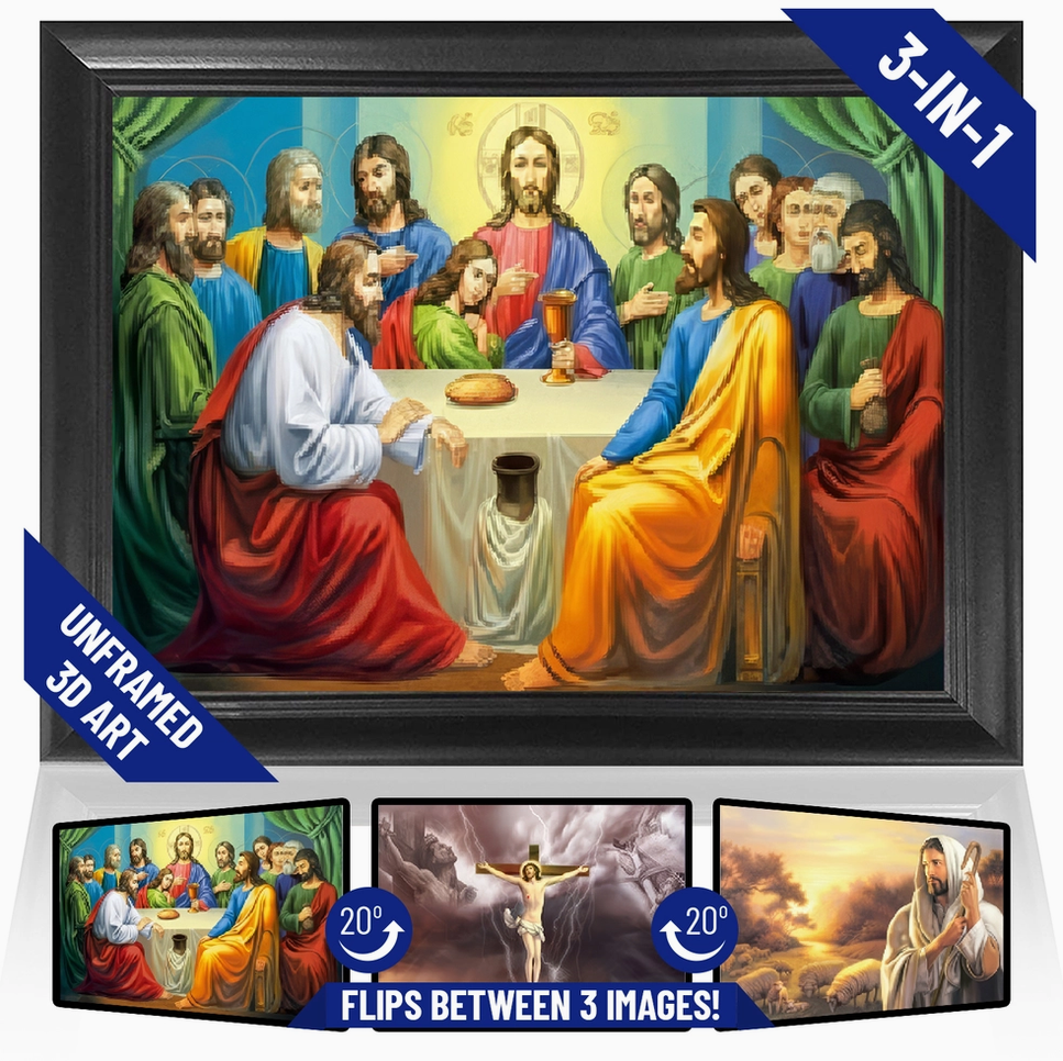 Last Supper 3-in-1 3D Lenticular Wall Art