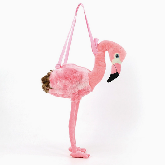 Flamingo Plush Backpack