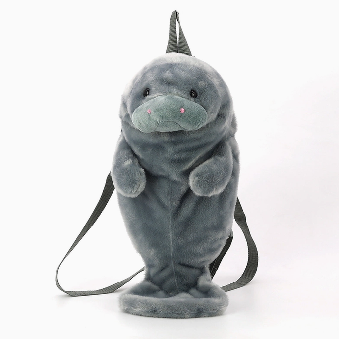 Manatee Furry Backpack