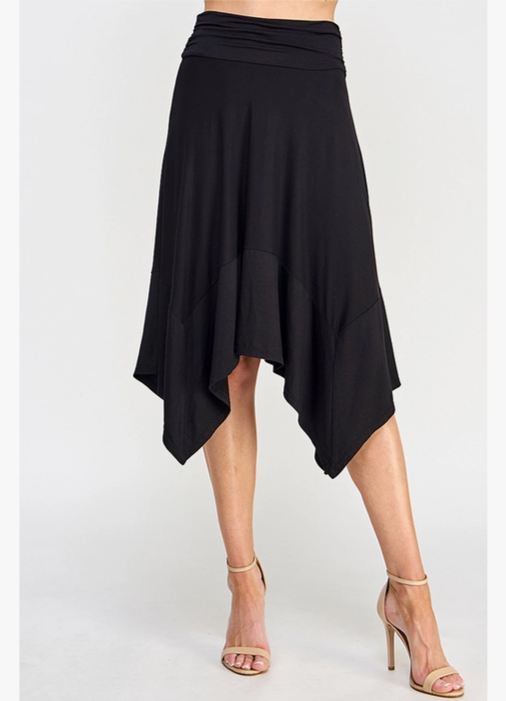 Women's Handkerchief Midi Skirt