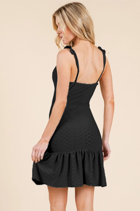 Women's Eyelet Mini Dress
