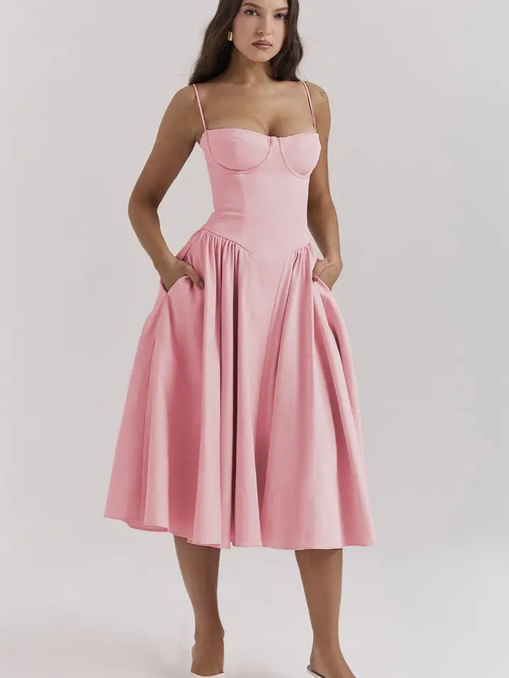 Women's VIntage French Maxi Dress