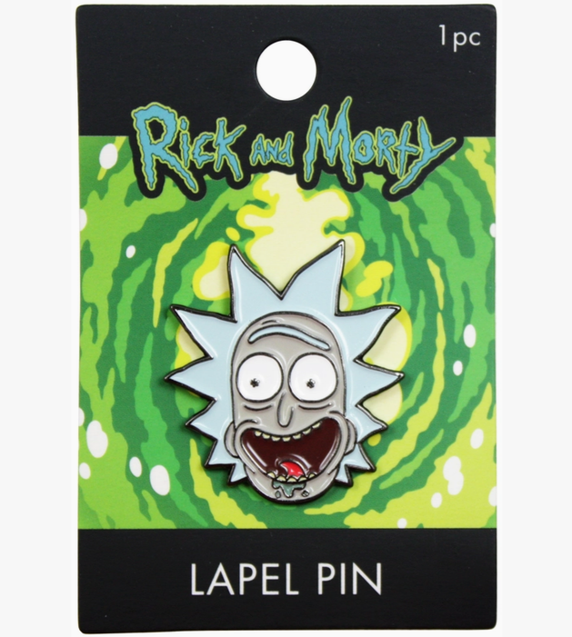 Rick and Morty Rick Laughing Pin
