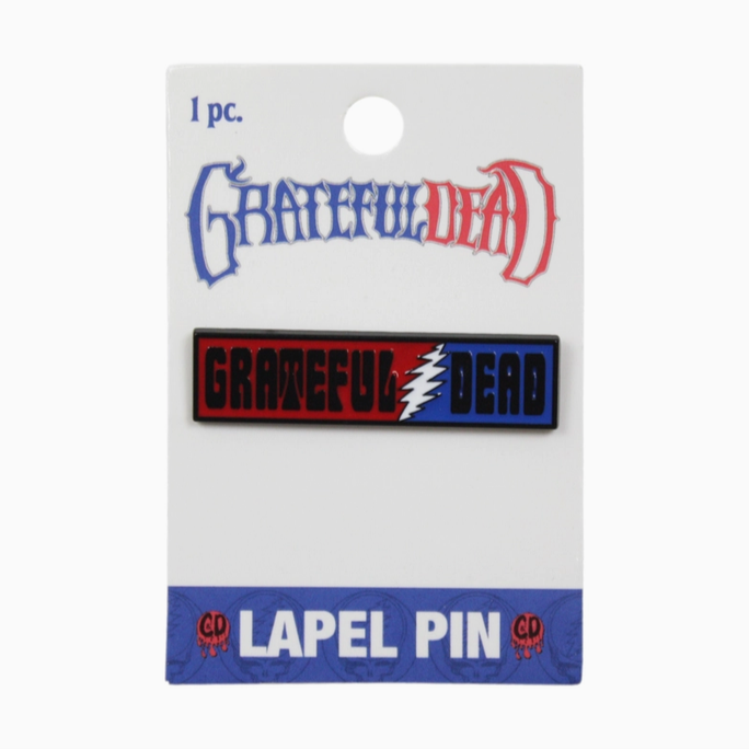 Grateful Dead Logo Lightining Bolt Enamel Pin