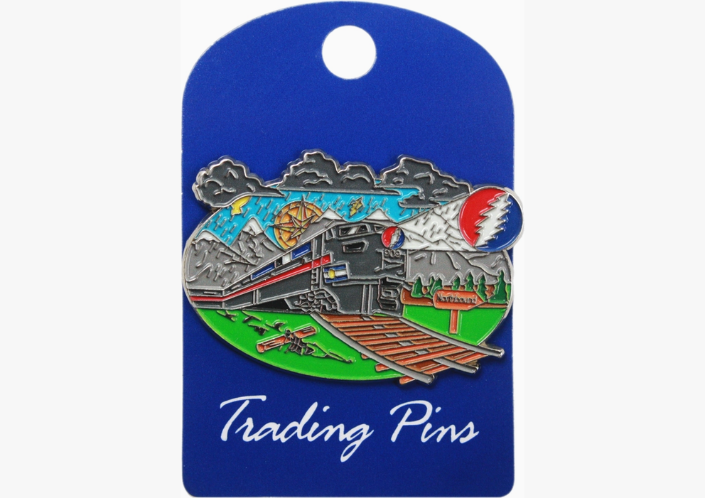 Grateful Dead Train on Railroad Enamel Pin