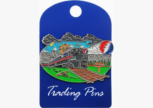 Grateful Dead Train on Railroad Enamel Pin