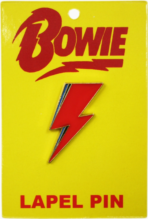 David Bowie Aladdin Sane Bolt Enamel Pin