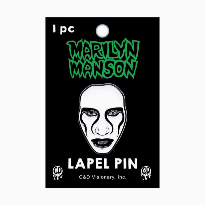 Marilyn Manson Face Enamel Pin