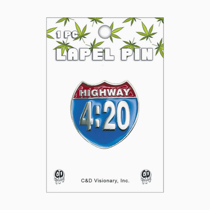 Highway 420 Enamel Pin
