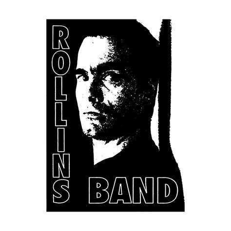 Rollins Band Henry With Logo Sticker