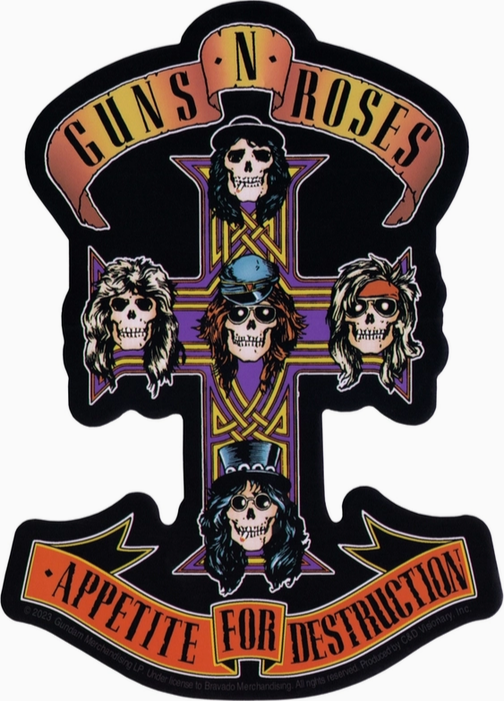 Guns N' Roses Appetite For Destruction Sticker