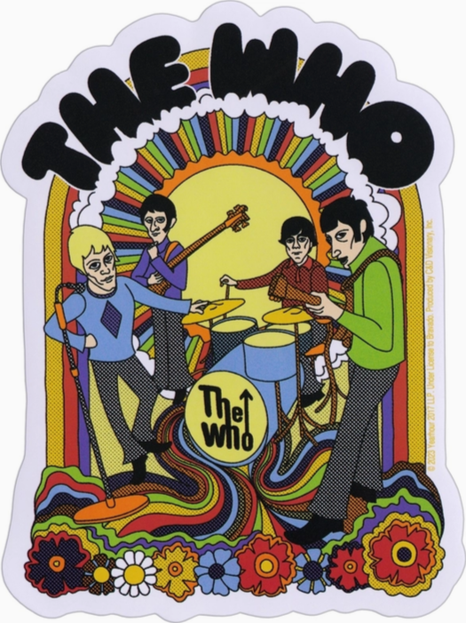 The Who Cartoon Sticker
