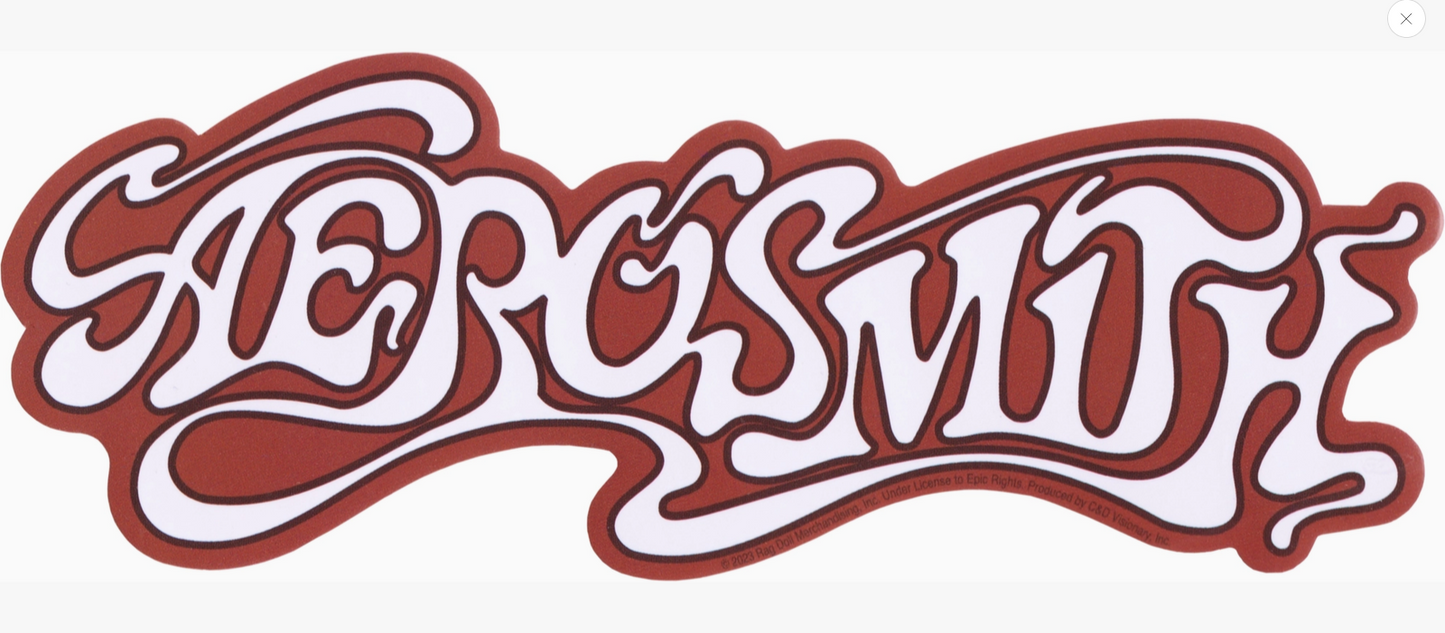 Aerosmith - Red White 1970s Logo Sticker