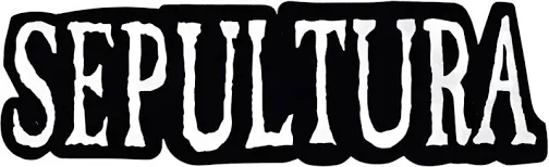 Sepultura Black and White Logo Sticker